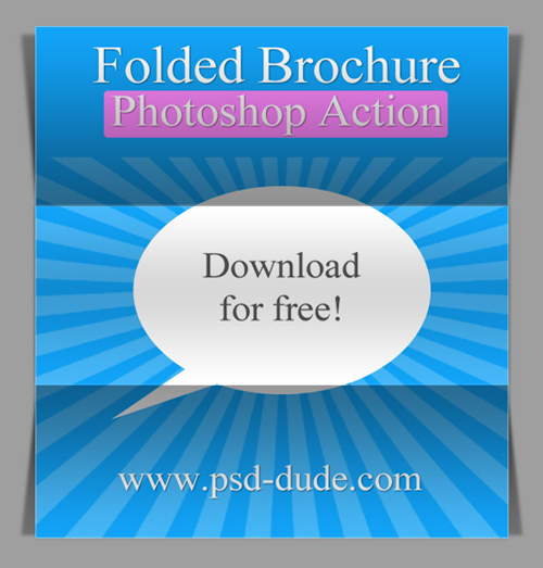 Action Fold Photoshop gratuite