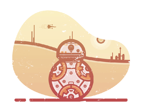 Comment créer une illustration Star Wars BB8 dans Adobe Illustrator