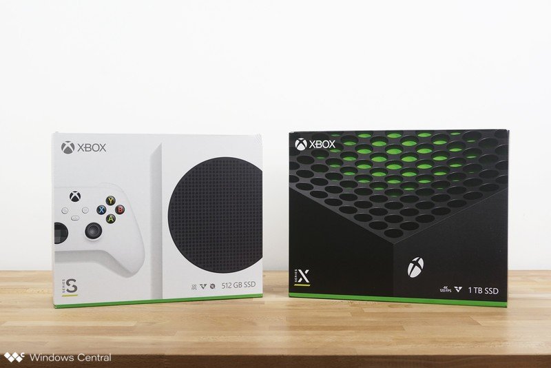 Boîtes de vente au détail Xbox Series X, Xbox Series S