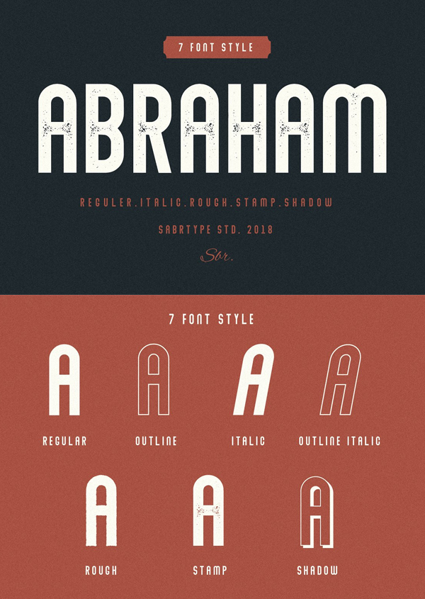 Télécharger Abraham Vintage Font Free