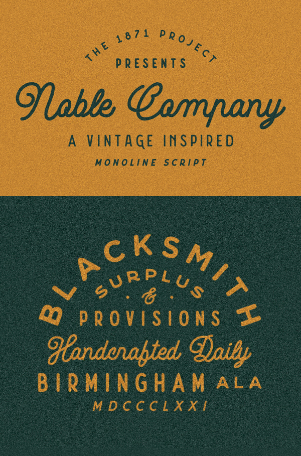 Noble Company Vintage Font Téléchargement GRATUIT