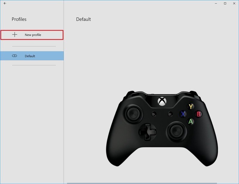 Nouvelle option de profil des accessoires Xbox