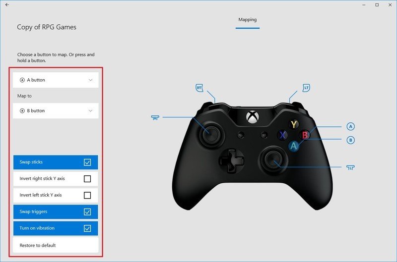 Remapper les boutons du contrôleur Xbox One sur un profil personnalisé