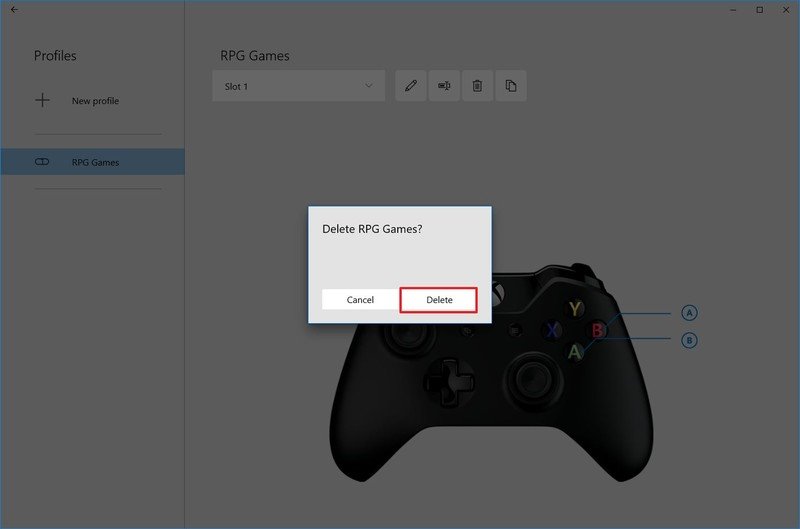 Accessoires Xbox Supprimer le profil