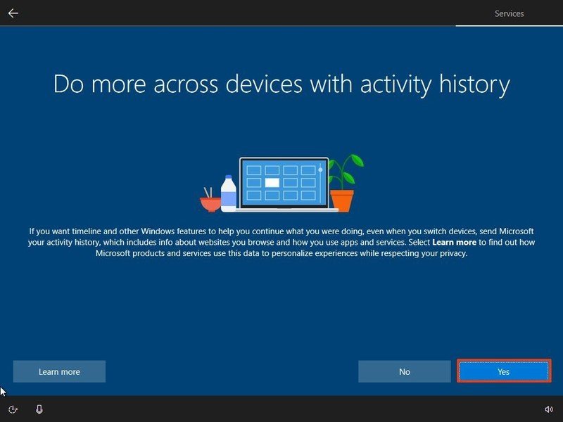 Chronologie d'activation de Windows 10 OOBE