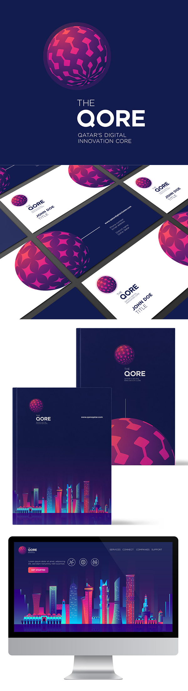 Branding: THE QORE Brand Design par Hadeel Sayed Ahmad