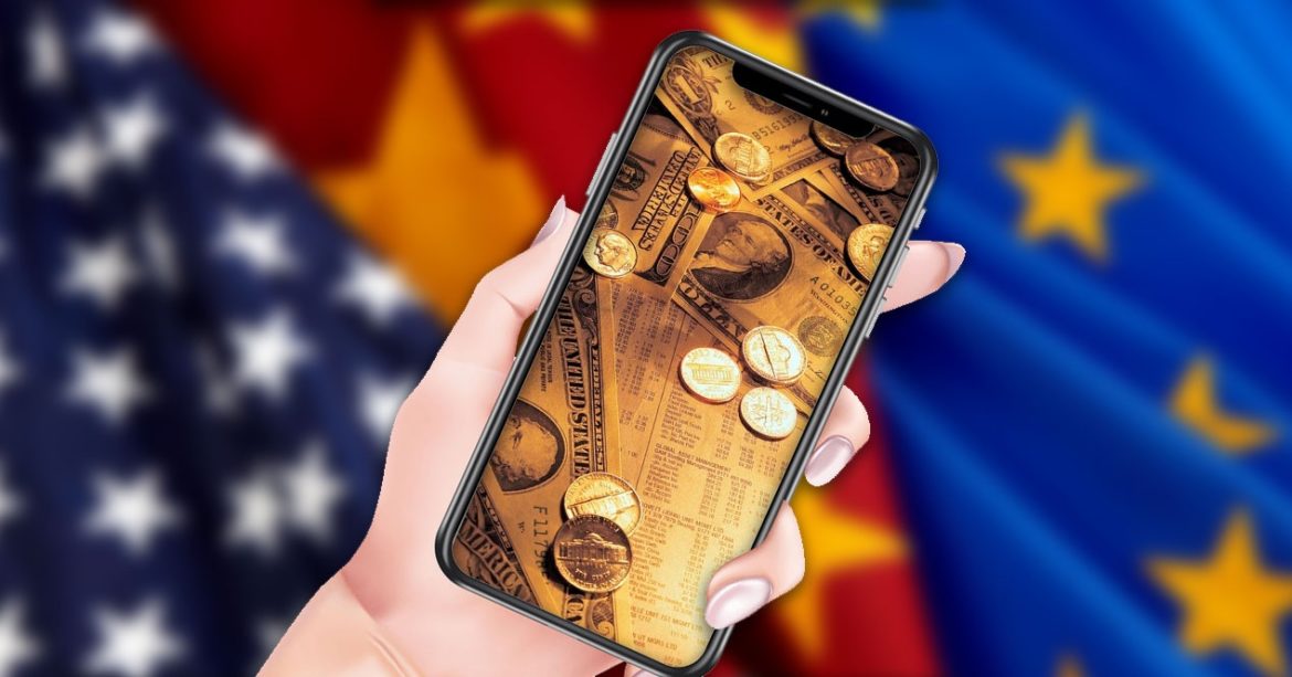 iphone dinero banderas