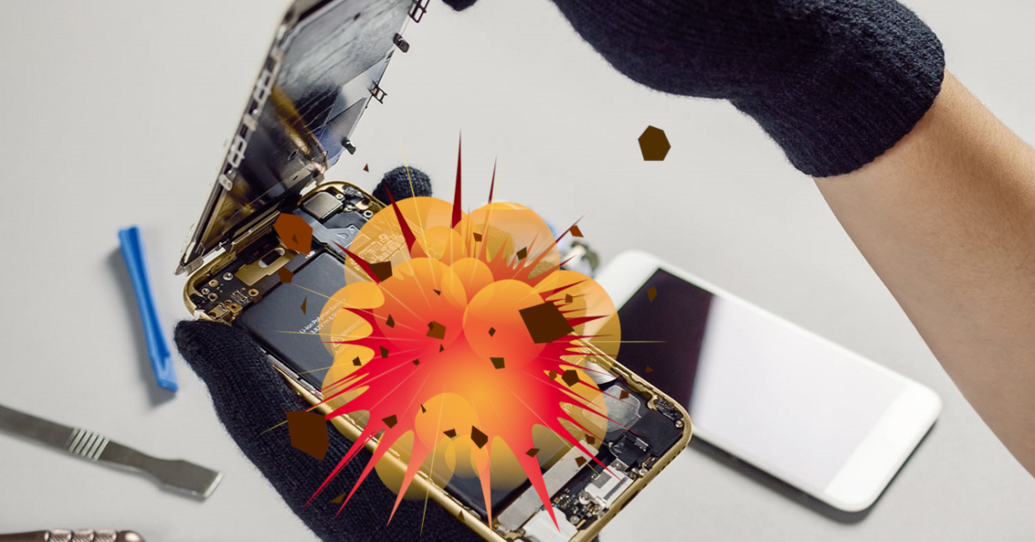 bateria que explota en el movil