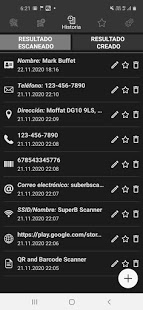 Capture d'écran QR & Barcode Scanner PRO (No Ads)