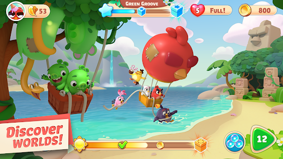 Capture d'écran du voyage d'Angry Birds