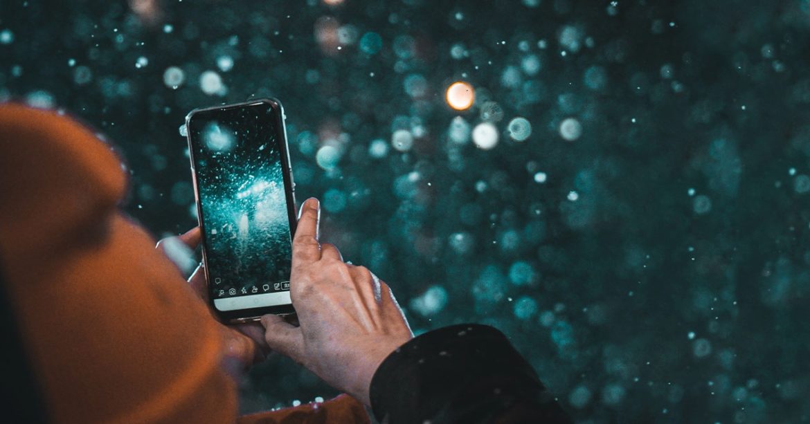 movil grabando foto video mano