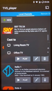 Lecteur TVS (w chromecast): lecteur IPTV organisé Capture d'écran