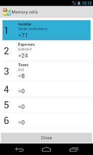 Capture d'écran de la calculatrice vocale multi-écrans Pro