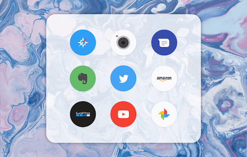 Pure Icon Pack - Capture d'écran ronde et plate