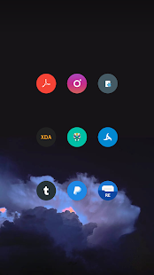 Pure Icon Pack - Capture d'écran ronde et plate