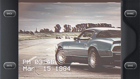 1984 Cam - Caméscope VHS, Capture d'écran des effets de caméra rétro