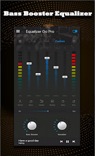 Capture d'écran de l'égaliseur Bass Booster Pro