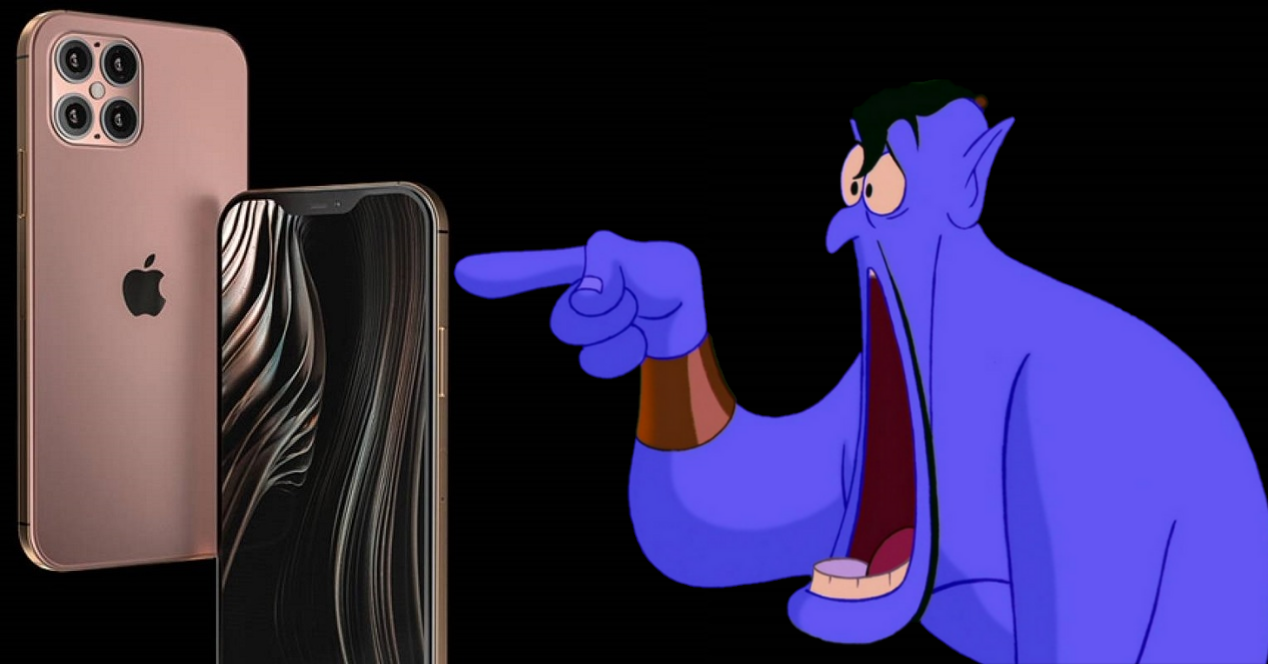 iPhone 12 Pro Max et Aladdin Genie
