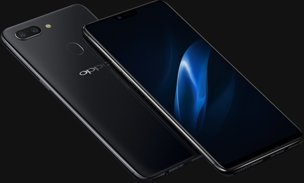 Rendu officiel de l'édition OPPO R15 Dream Mirror dans sa variante de couleur "Céramique Noir".