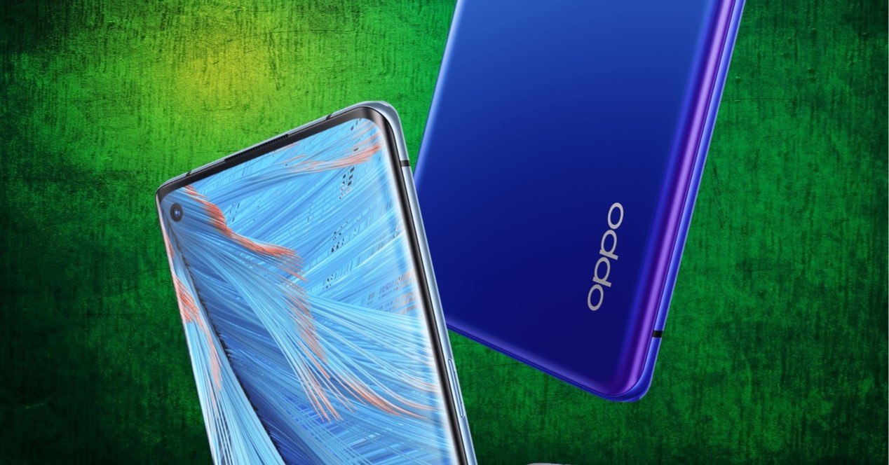 oppo find x2 neo et fond vert