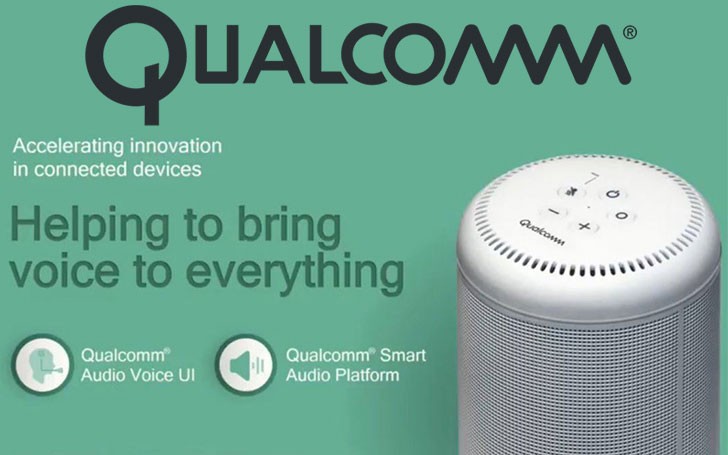 Rendu officiel du haut-parleur intelligent Qualcomm Smart Audio Platform. 