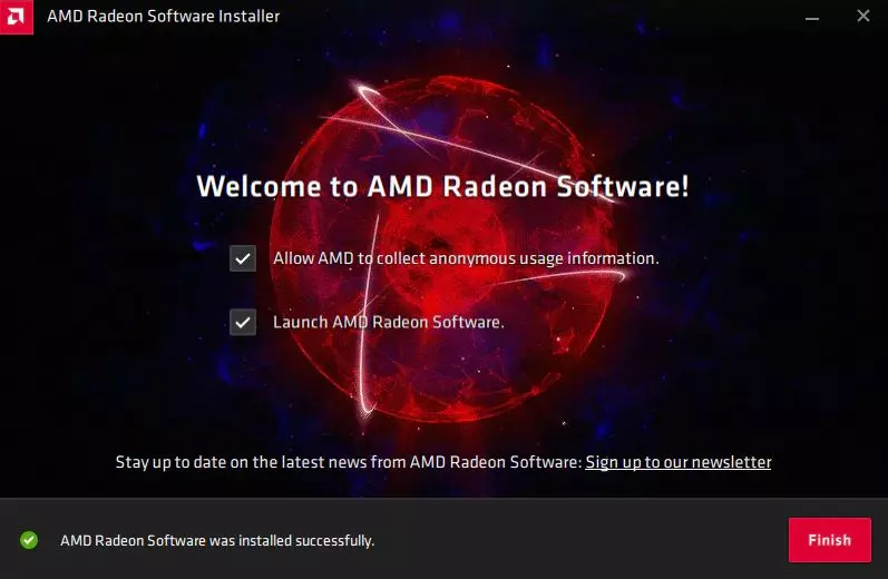 Installer le logiciel Radeon