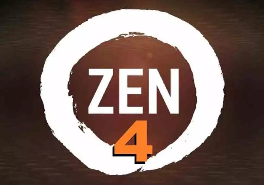 Zen 4 faux logo