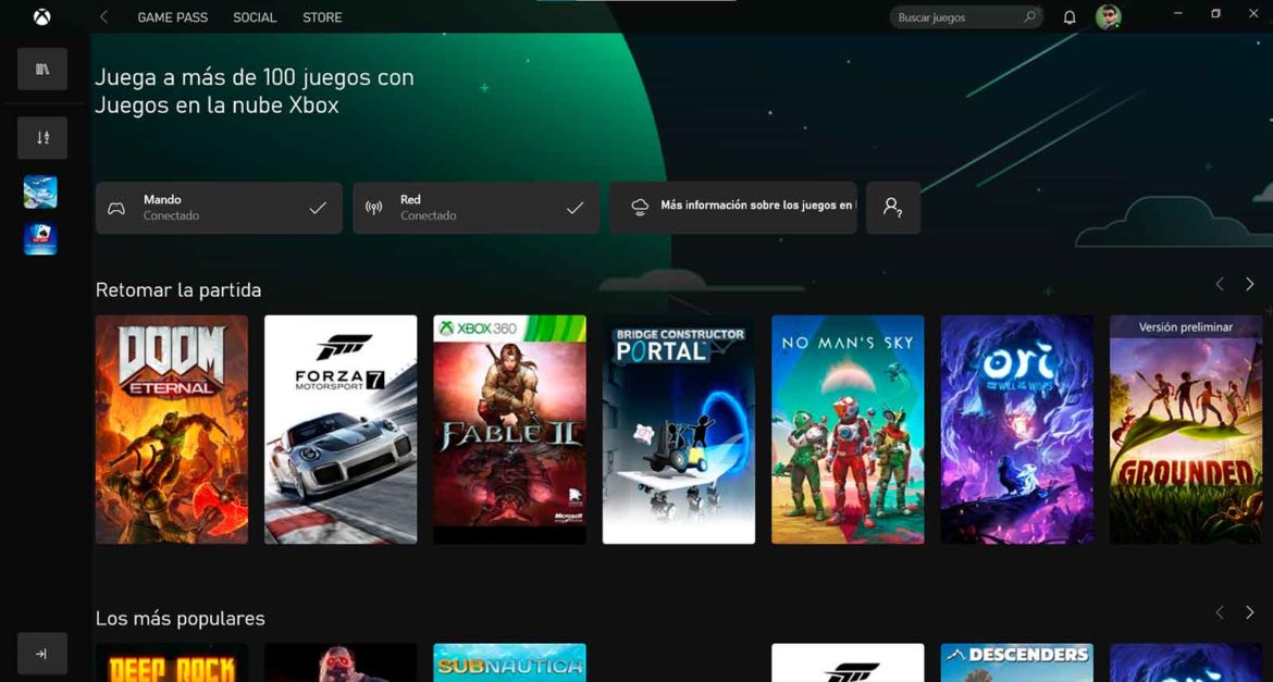 Xbox Cloud sera accessible depuis l'application Xbox