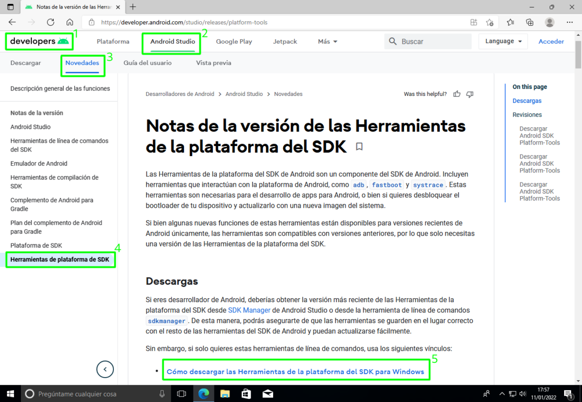 Téléchargez le SDK Android pour Windows