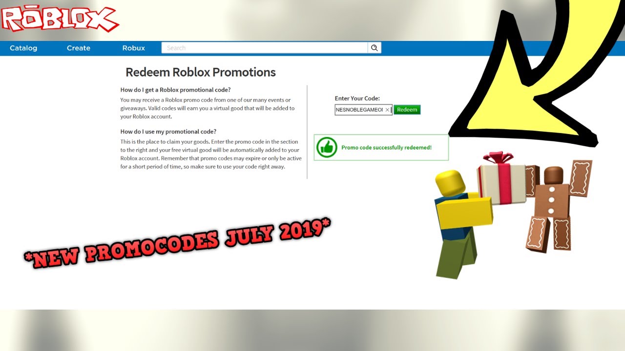 Roblox. com/promocode