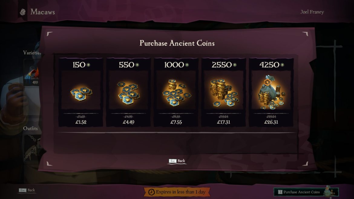 Can you buy ancient coins in Sea of Thieves? SOS Ordinateurs Guides