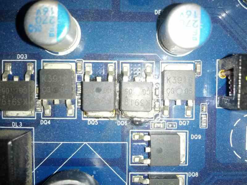 Surchauffe de la carte mère MOSFET