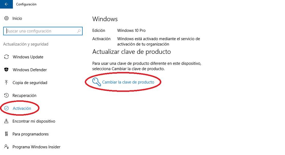 Changer le mot de passe W10