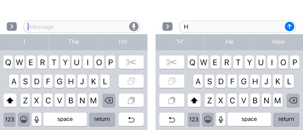 clavier caché ios