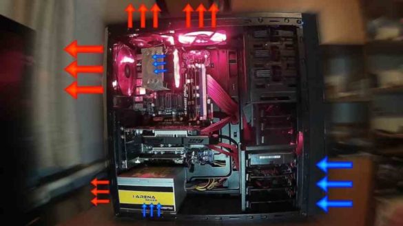 Surchauffe de la carte mère Air Flow Case