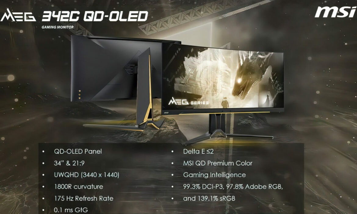 Spécifications MSI MEG 342C QD-OLED