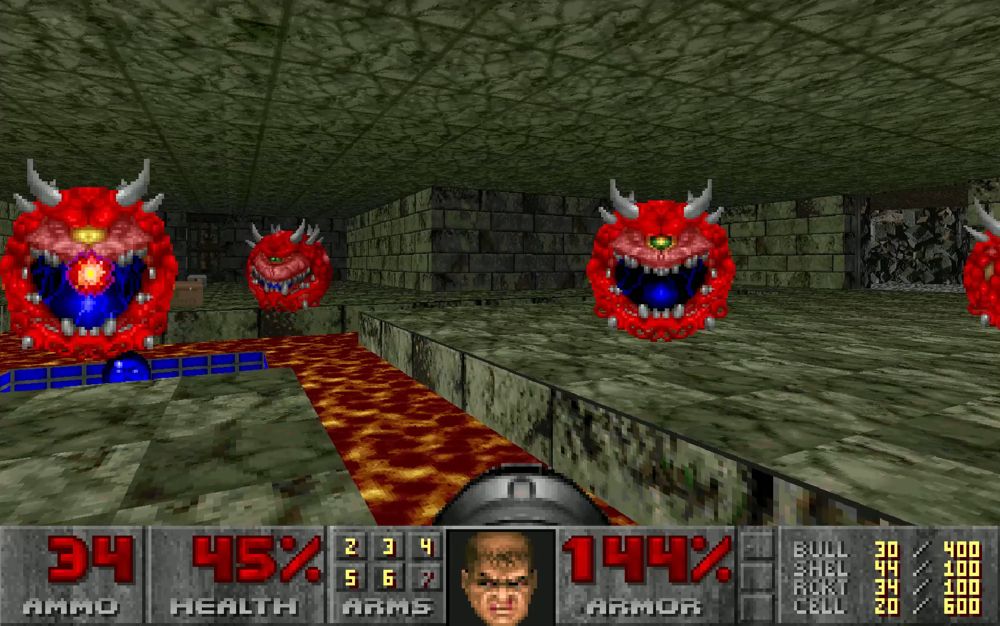 Cacodemon, peut-être l'ennemi le plus reconnaissable de Doom