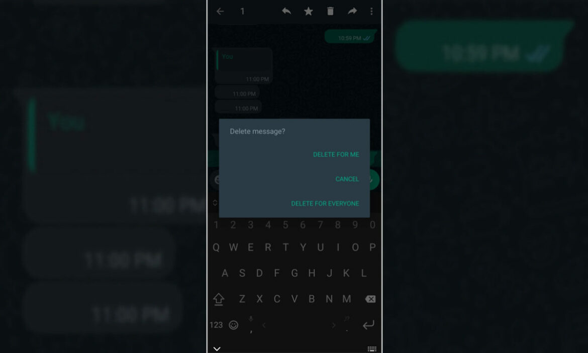 WhatsApp supprimer les messages pour tout le monde augmente le temps