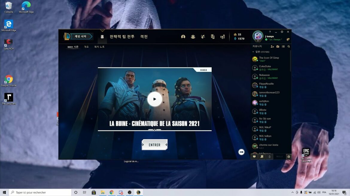 Comment écrire dans le chat lol ?