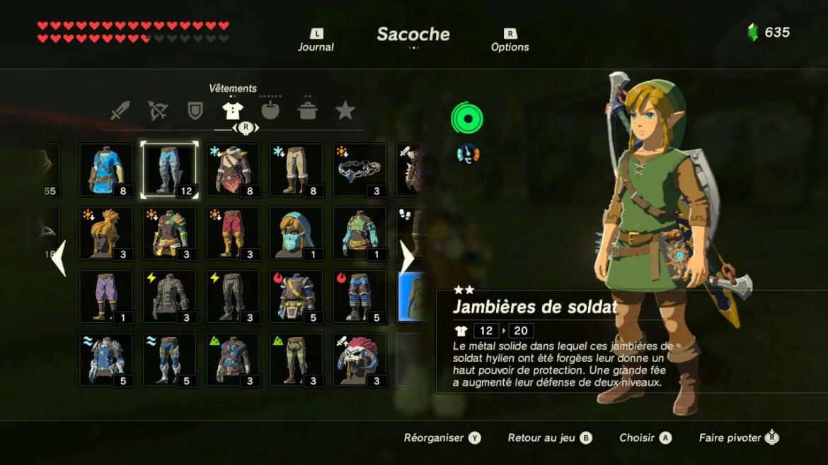 Où trouver la tenue Dark Link ?