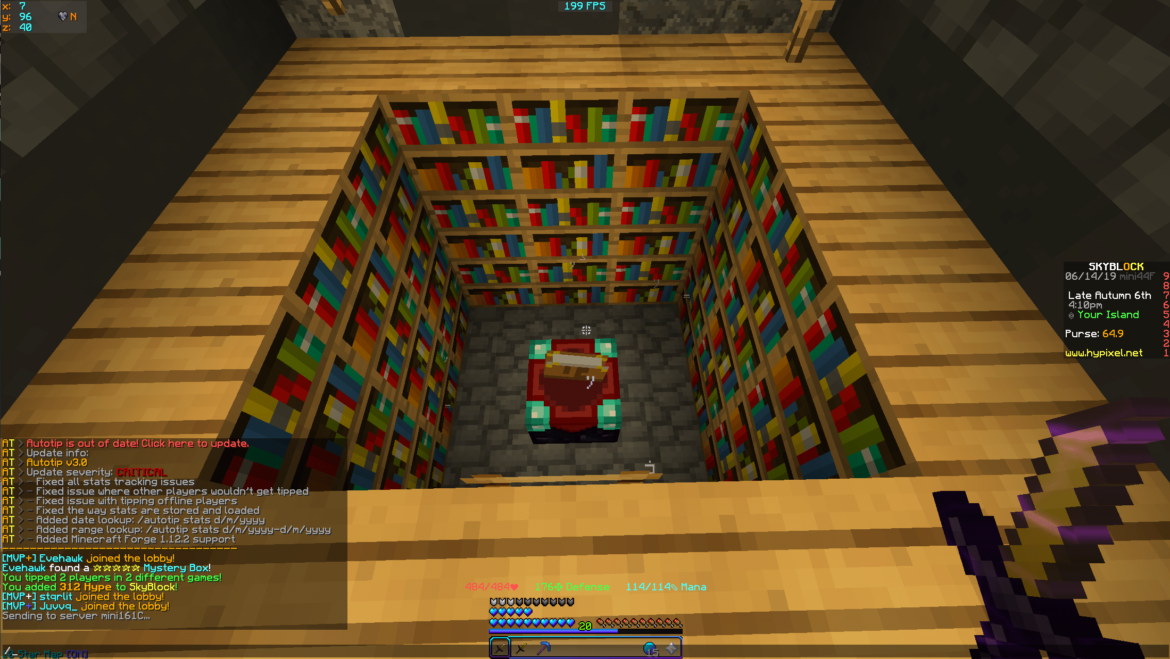 Comment se Give un livre raccommodage Minecraft ?