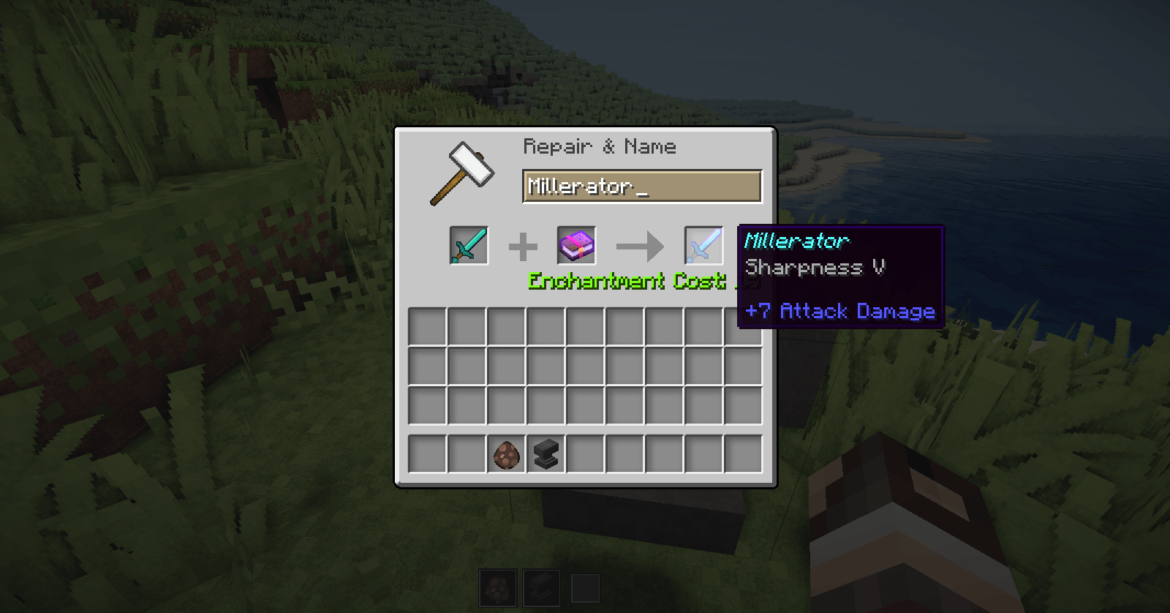 Comment avoir une épée tranchant 1000 Bedrock ?