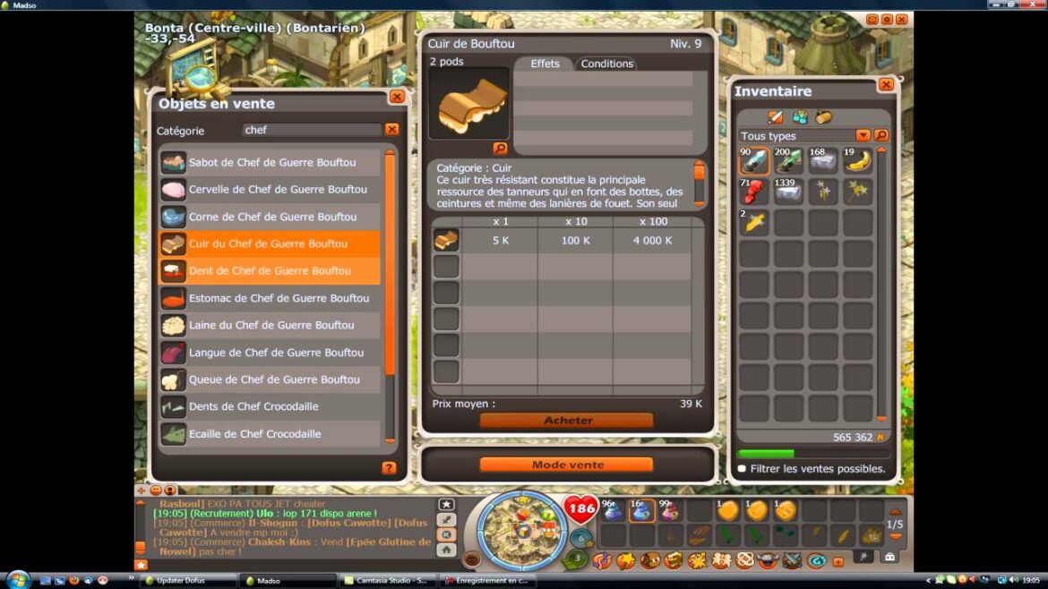 Comment up cordonnier lvl 100-129 ?