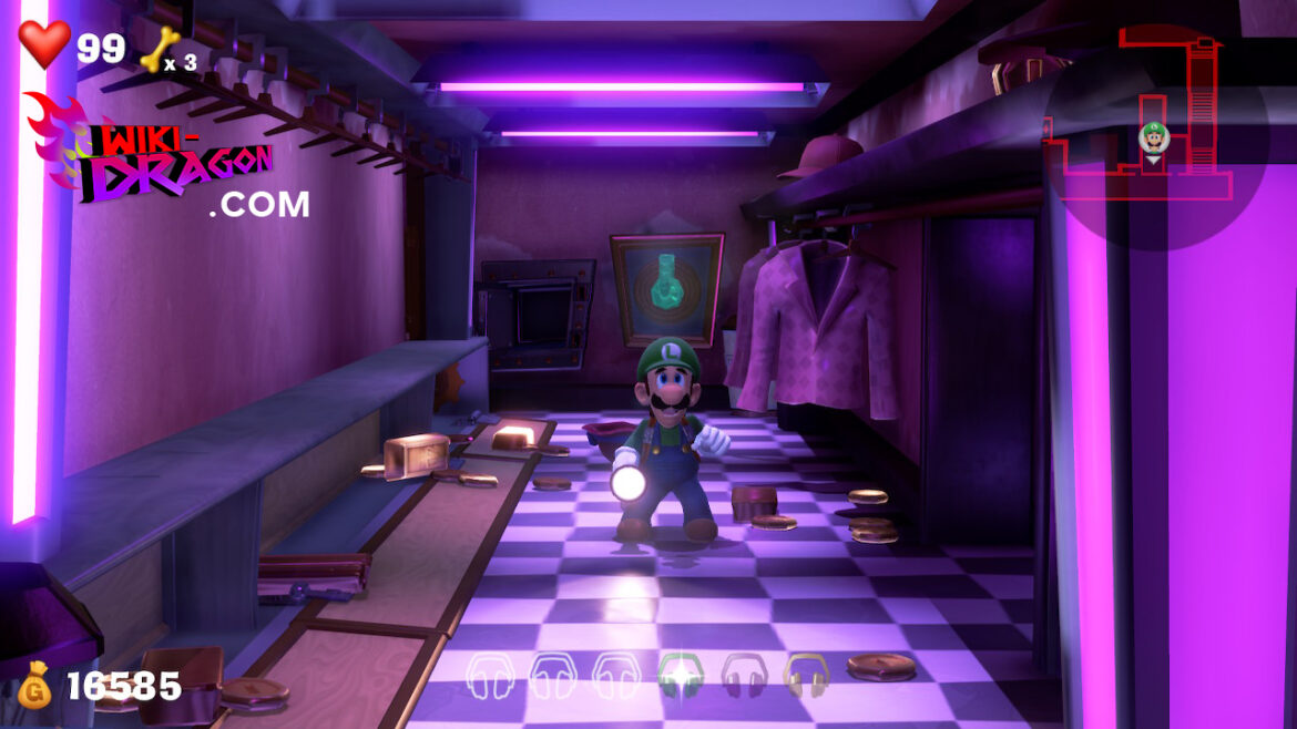 Comment ranger Gluigi dans Luigi ?