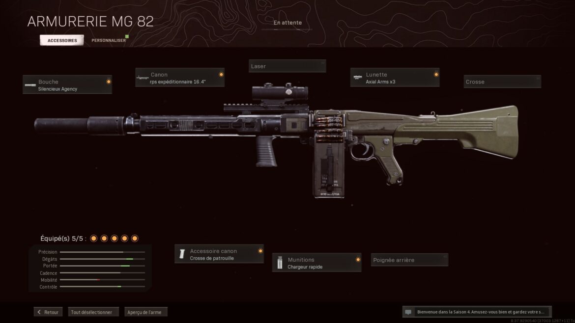 Quelle classe Warzone Vanguard ?