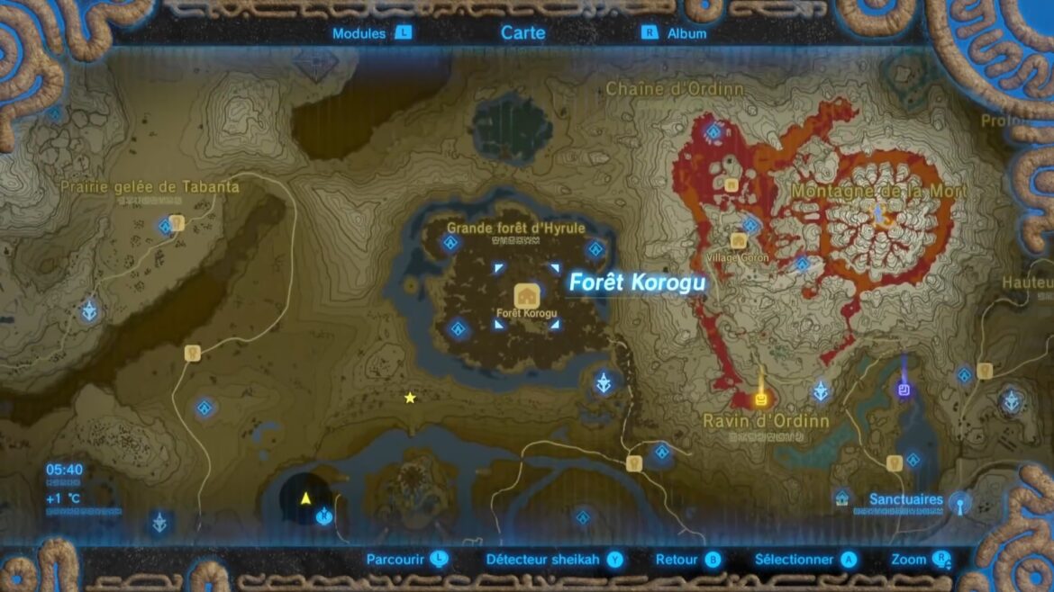 Comment aller dans la forêt Korogu ?