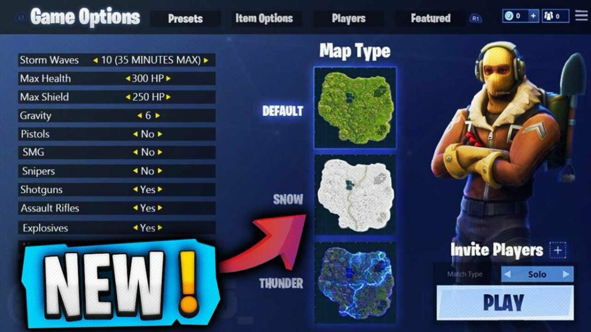Comment avoir les parties perso sur fortnite 2022 ?