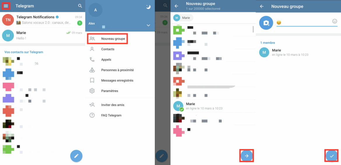 Comment modifier le nom d'un groupe ?