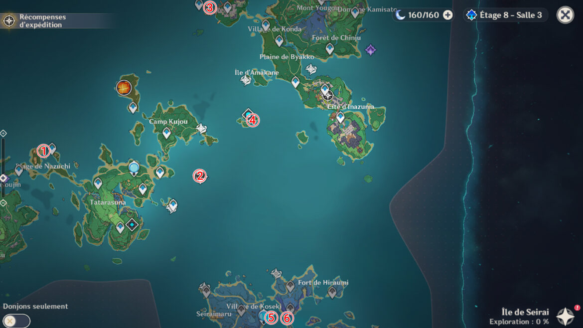 Où trouver les poisson pour la prise ?