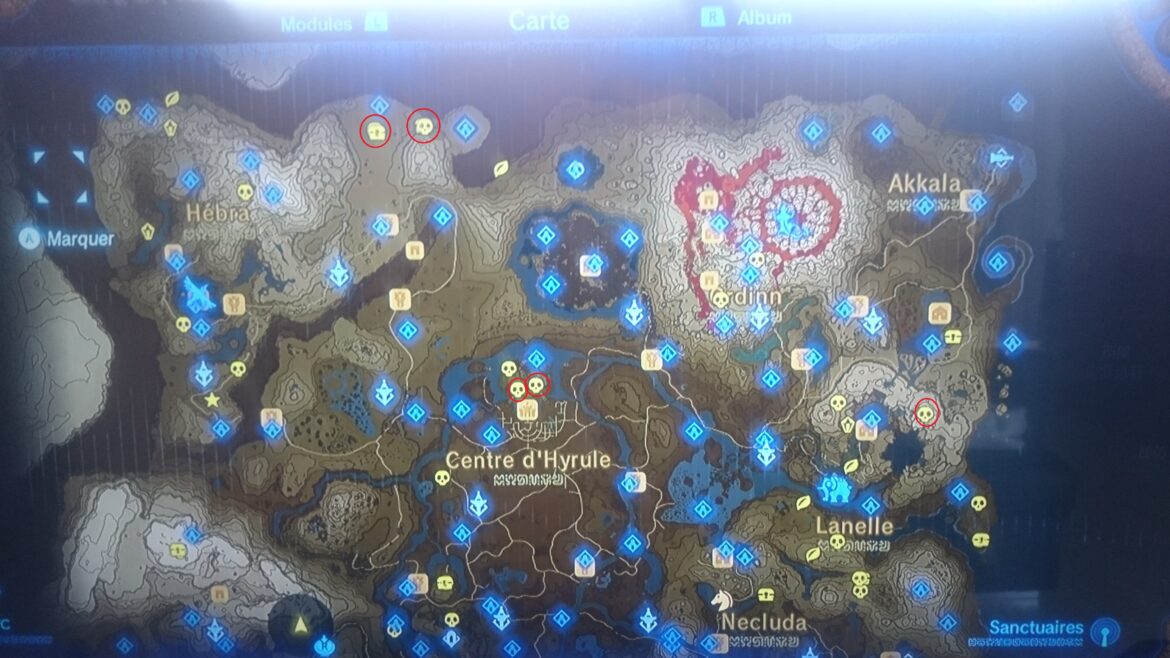 Où se trouve le Lynel bleu ?